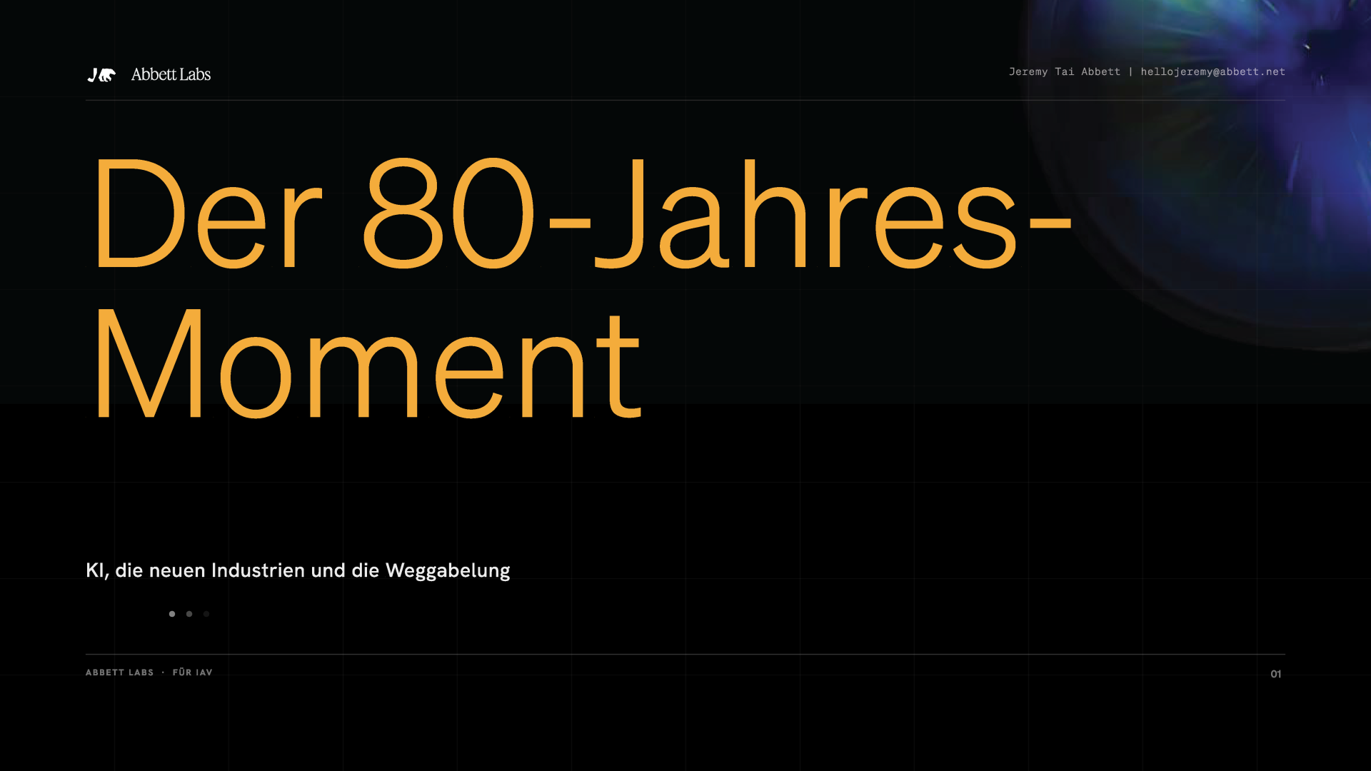 Der 80-Jahres-Moment